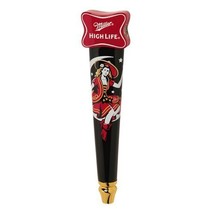 Miller High Life Girl in the Moon Beer Tap Handle | Draft Handle | Tap Marker - £137.73 GBP