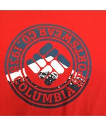 BSA Camp A Red Short Sleeve Crew Neck T Shirt Columbia Men&#39;s Size Large - $232.24 MXN