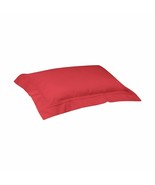 Yves Delorme Triomphe Red King Pillow Shams Pair Solid Opera Egyptian Co... - £42.46 GBP