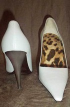Roberto Cavalli Pearl Gray Silver-Heeled Shoes Pumps Heels 36IT 6 NEW - £188.75 GBP