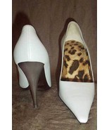 Roberto Cavalli Pearl Gray Silver-Heeled Shoes Pumps Heels 36IT 6 NEW - $322.42 CAD