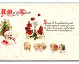 Santa Claus w Pipe Merry Chirstmas Tree Children Unused UNP DB Postcard P25 - $16.78