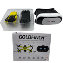 Sky Rider Goldfinch Drone with Wi-Fi Camera VR Goggles 328ft Range Foldable - $49.19