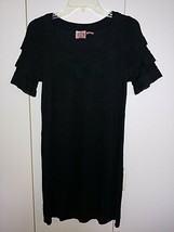 Juicy Couture Ladies Ss Black 100% Modal Short DRESS-M-WORN ONCE-COMFY/CUTE - £10.22 GBP