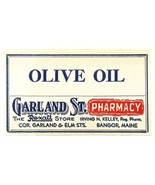 1 Antique Pharmacy Label OLIVE OIL Farland St. Rexall Pharmacy Bangor Maine - $516.52 MXN