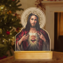 Catholic Gifts for Women, Sacred Heart of Jesus Picture Religious Gifts with War - £28.73 GBP