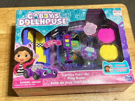 Gabby&#39;s Dollhouse, Carlita Purr-Ific Play Room with Carlita Toy Car - £13.10 GBP