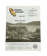 California Geology Magazine Conservation Mines June 1987 Sierra Nevada Gold - $262.05 MXN