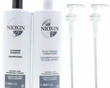 Nioxin System 2 Cleanser &amp; Scalp Therapy conditioner 33.8oz Duo 2 Pumps - £44.82 GBP