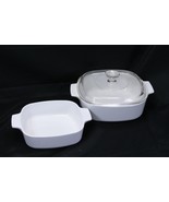 Corning Winter White 1 Liter and 2 Liter Casseroles + 1 Lid - $29.56 CAD