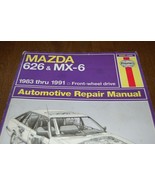 Haynes Mazda 626 &amp; MX-6 1983 thru 1991 Automotive Repair Manual #1082 - $9.49