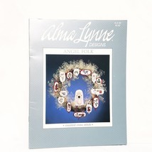 Angel Folk Cross Stitch Leaflet Alma Lynne 1985 Gabriel Love Hope Shephe... - $14.84