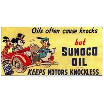 Plasticville Billboard Sunoco Oil Knockless Sign Insert Card Lionel &amp; American F - £4.71 GBP