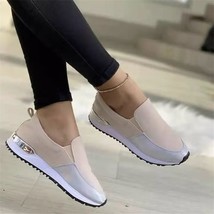 Women Boat Shoes Platform Casual Slip-On Shoes  Ladies Fashion Flats Sne... - £20.35 GBP