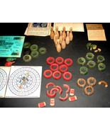 1900 CARROM-ARCHARENA Crown Combo Game Set Pieces Spinners Ten Pins Ring... - £18.16 GBP