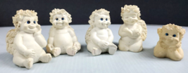 Lot of 5 Vintage Miniature Christmas Cherub Angel Ornaments Box 54-2 - £17.17 GBP