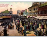 Easter Promenade on Boardwalk Atlantic City New Jersey NJ 1910 DB Postca... - $4.42