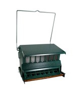 Rugged Green Metal Squirrel-Proof Bird Feeder with Easy-Refill Top - $146.99
