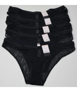 Women&#39;s Auden Cheeky Sheer Mesh Panties Panty Black Size Large Lot of 5 NWT - £11.54 GBP