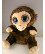 Beanie Buddies Monkey Tysilk Silky soft 2010 LARGE purple lavender eyes - $20.28 CAD