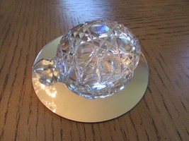 Waterford Crystal Faceted Turtle Paperweight 4.25&quot;L Signed Ireland - $28.66