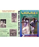 WEST INDIES VS SOUTH AFRICA CRICKET DVD TEST MATCH 1992 120MINS COLOR - $17.68 CAD