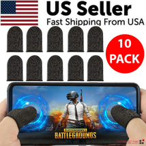 10 Pcs Screen PUBG Gaming Finger Sleeve Game Controller Mobile Sweatproof Gloves - £6.43 GBP