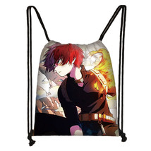 japanese anime Boku No Hero Academia drawstring bag My Hero Academia casual back - £9.54 GBP