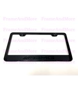 1x AMG Carbon Fiber Box Style Stainless Black Metal License Plate Frame ... - $14.15