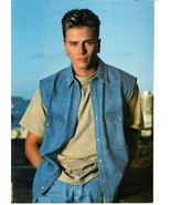 Jeremy Jordan teen magazine pinup clipping double sided Hit Teen Idols 90&#39;s - £9.39 GBP