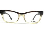 Jf Rey JF1301 9595 Brille Rahmen Braune Klar Rechteckig Voll Felge 54-17... - $130.54