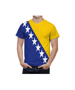 Bosnia i Herzegovina T-shirt Proud  Flag Coat of Arms Fan Sport T-Shirt ... - £25.01 GBP