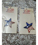 Wrights Wearable Art Star Sequin Applique  3&quot;.  New in Orig Pkgs.  Lot of 2 - $339.67 MXN