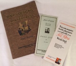 &quot;Art Fibre Weaving&quot;  Book of Designs &amp; Materials -Cool WICKER Vintage 1924 - $84.15
