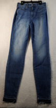 Ayr High Rise Skinny Jeans Womens Size 28 Blue Denim Cotton Pockets Pull On - £25.87 GBP