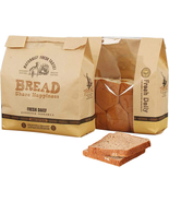50 Pcs Kraft Paper Loaf Bread Packaging Bags,Toast Bakery Food Packaging... - £15.40 GBP