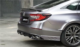 Black Rear Bumper Diffuser + Exhuast Pipe fits Honda Accord 10th 2018-19... - £314.41 GBP