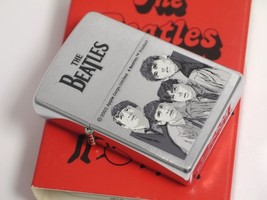 Rare Retired Early Beatles Monochrome Zippo Lighter In Tin W/Sleeve - £59.74 GBP