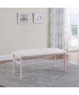 Powder Pink Bench - Chic &amp; Cozy Seating - $205.09 CAD