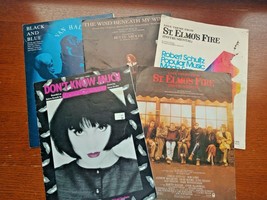 Vintage Lot of 5 Sheet Music Can Halen, Better Midler, Linda Ronstadt, St Elmo&#39;s - £10.40 GBP