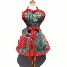 Blue and Red  Frida Apron - £25.16 GBP