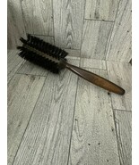 Vintage PANTENE Wood Hair Brush Made in England by Addis Brown Wood Grain - $10.64