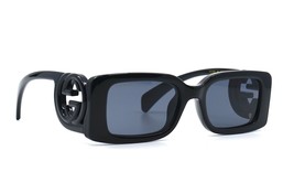 New Gucci GG1325SS 001 Black Grey Authentic Sunglasses 54-19 - £251.44 GBP