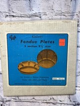 Fondue Plates White MCM Gaiety 5 Sections Japan Westwood Import Co Vtg S... - £11.20 GBP