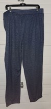 Womens Logo Lounge XL Comfy Pants Cozy Blue Speckle Relax Sweat Pants - £14.93 GBP