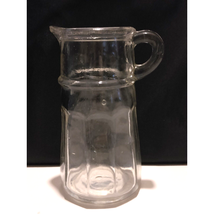 Vintage Clear Glass Cream or Milk Pouring Pitcher Cup 5 Inch Cut Glass - $10.63 CAD