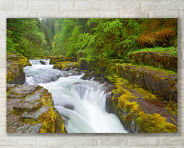 Oregon Landscape, Forest, Trees, Waterfall, Fine Art Photo, Metal, Canvas, Paper - £25.57 GBP+