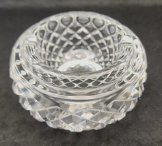 Vintage Waterford Cut Crystal Ashtray Heavy Thick Old Gothic Signed PB205 - £31.89 GBP