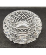 Vintage Waterford Cut Crystal Ashtray Heavy Thick Old Gothic Signed PB205 - £31.33 GBP