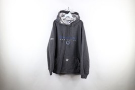 Vtg Reebok Mens L Faded Spell Out Baggy Fit Indianapolis Colts Football Hoodie - £55.65 GBP